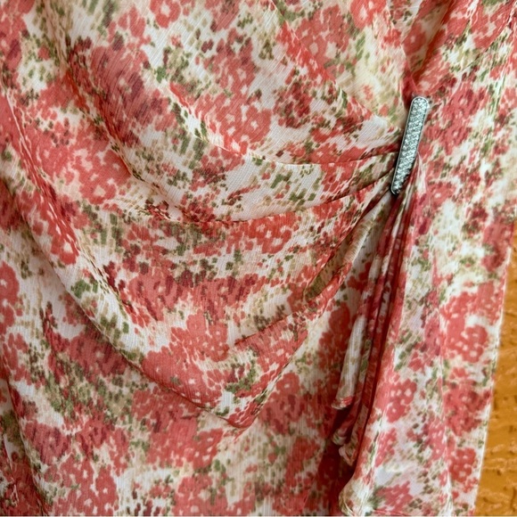 LAUREN Ralph Lauren Floral Ruffle-Trim Georgette Gown, size 8 - Picture 7 of 14